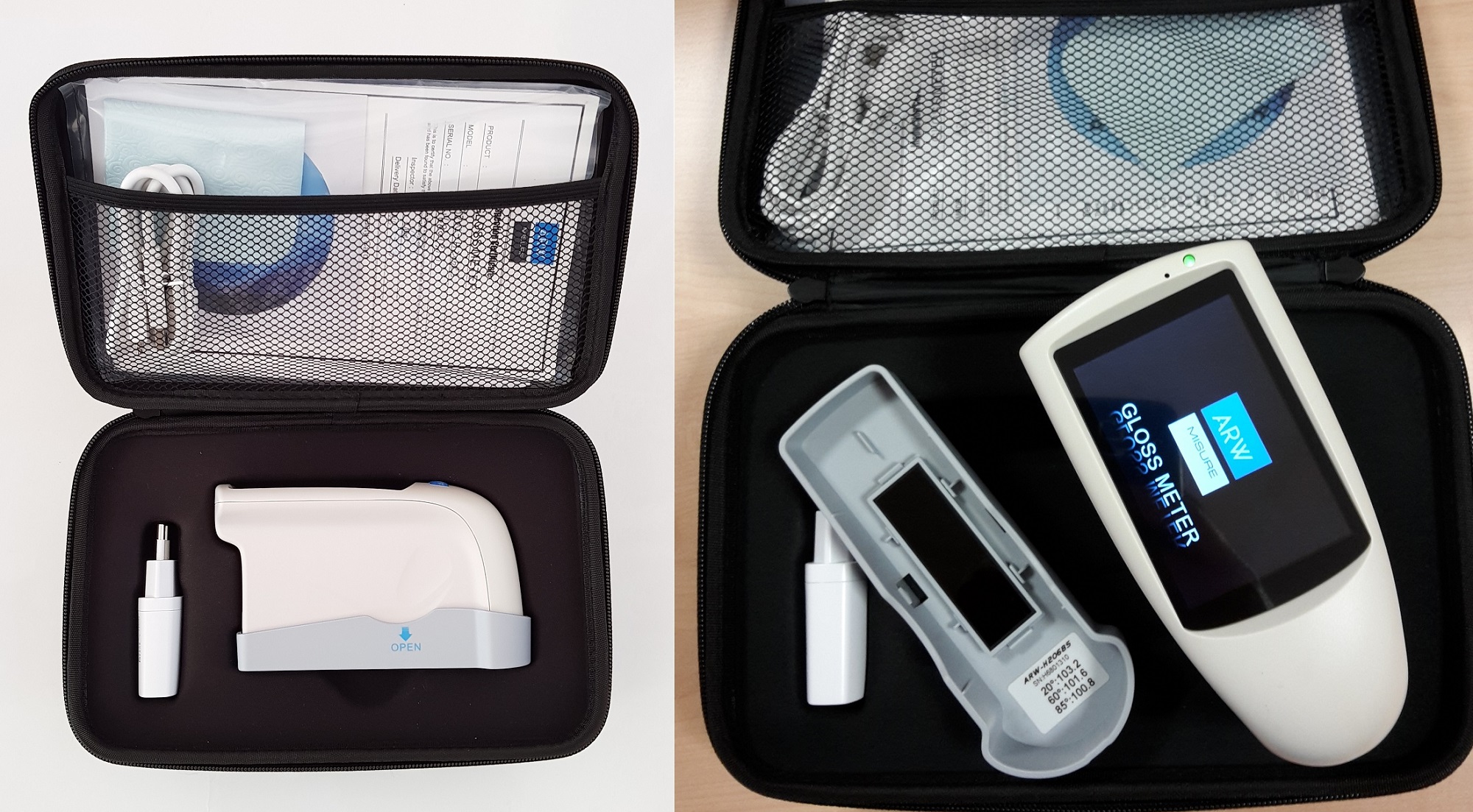 Glossmetro portatile professionale con kit accessori e valigetta custodia